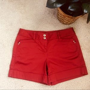 White House Black Market red shorts